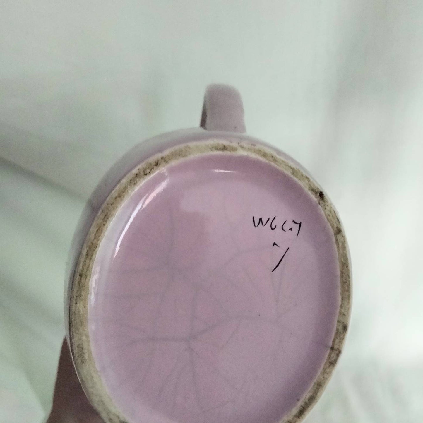 Mid century pink & black flower design coffee pot