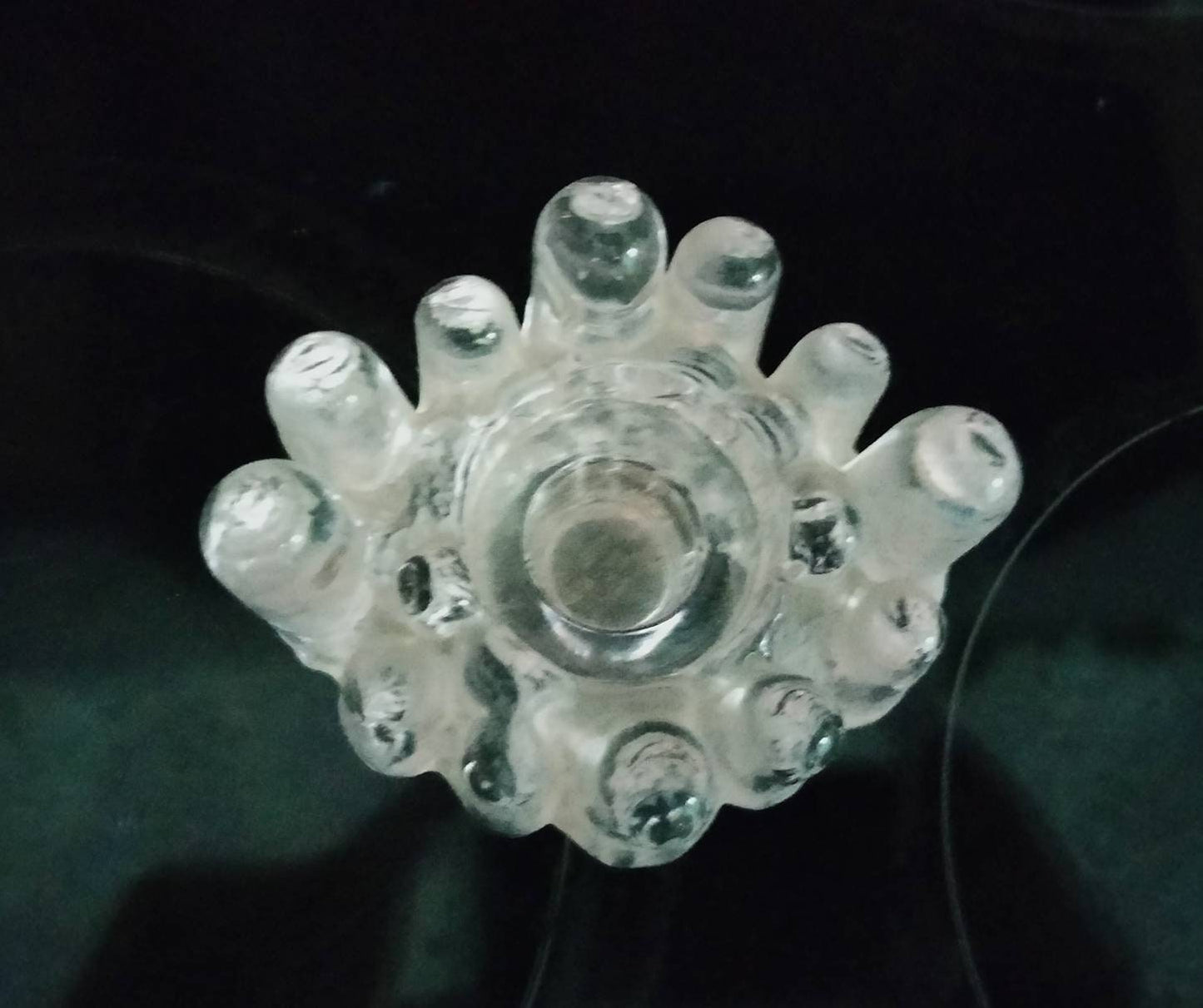 Kosta Boda ice textured Polar candle holder by Goran Warff